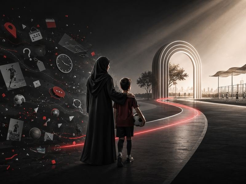 أم وطفل ينتقلان من تشتت البحث الرياضي إلى مسار واضح يقود نحو تجربة رياضية منظمة