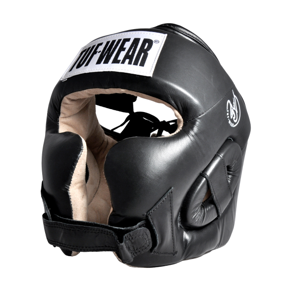 Tuf WearLeather Cheek Headguard, Black