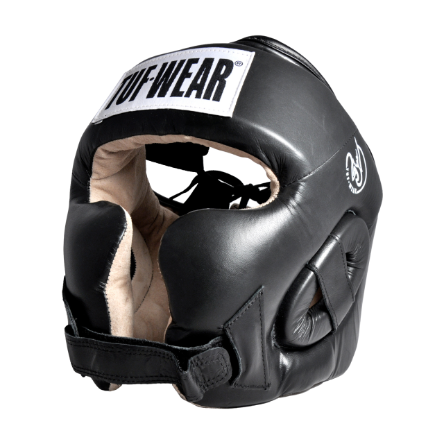 Tuf WearLeather Cheek Headguard, Black