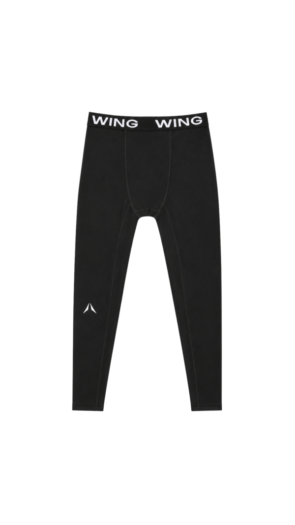 WING Long Compression Tights - Black