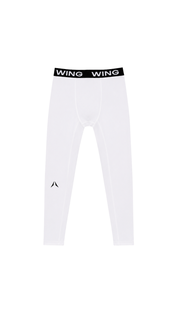 WING Long Compression Tights - White